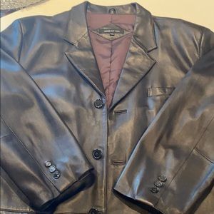 Men’s Genuine Leather Blazer
